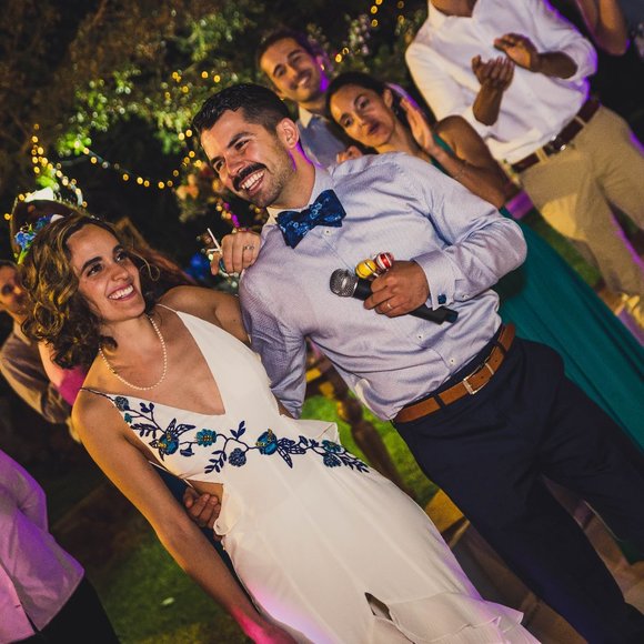 Hand embroidered summer wedding dress - Picture 8 of 9